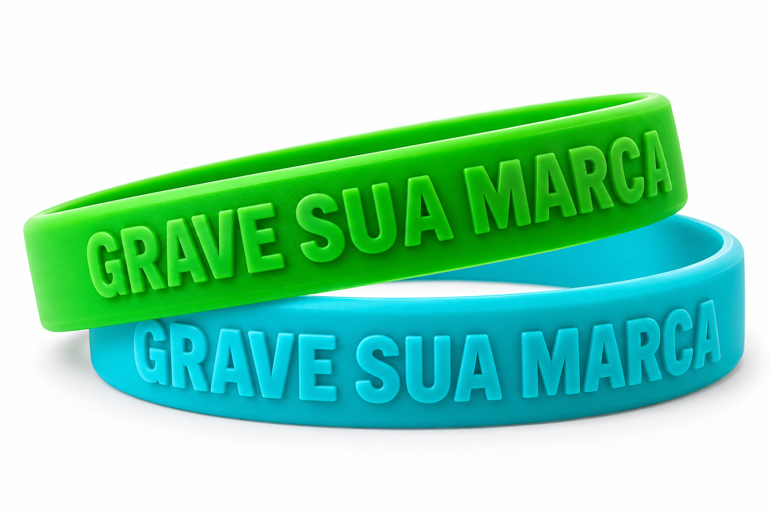Pulseira personalizada em alto relevo