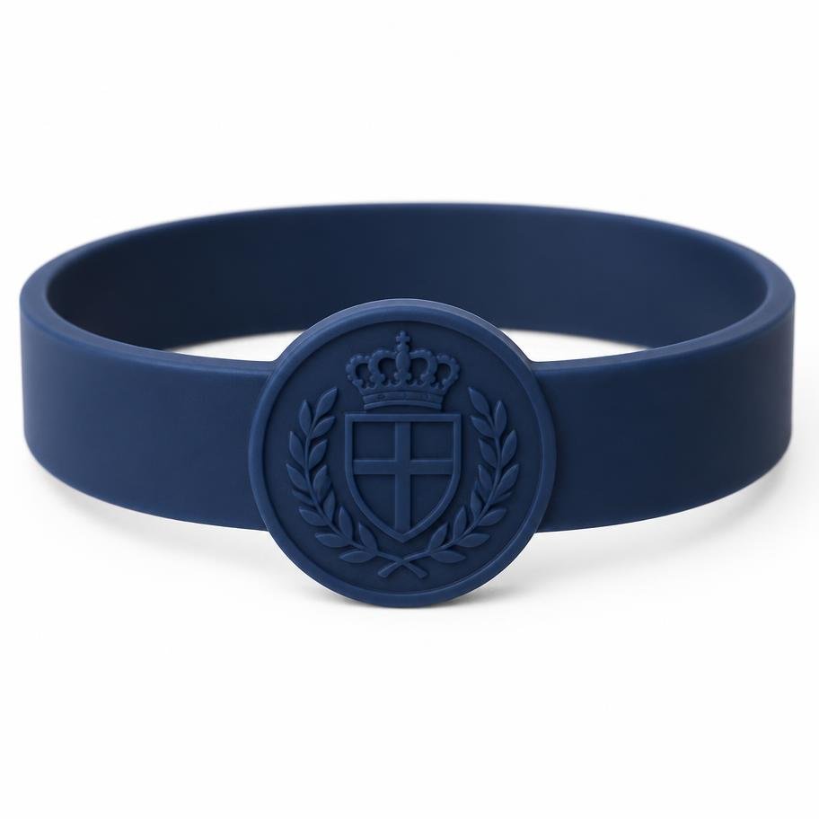 Pulseira com brasão circular
